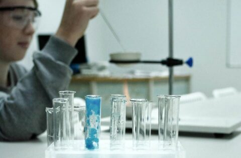 Приватна школа в Києві. Урок хімії в середній школі ліцею Греміум.